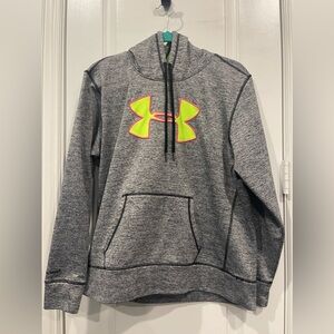 Woman’s Neon & Grey NIKE Hoodie (No Size Tag S/M)